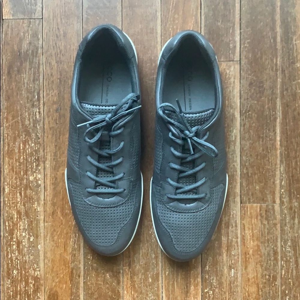 ECCO Enrico Leather Lace up Sneaker Sz 12
